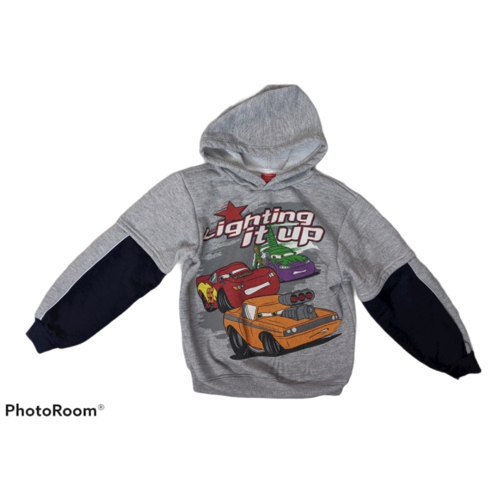 Disney Pixar Cars Pullover Hoodie Size 7